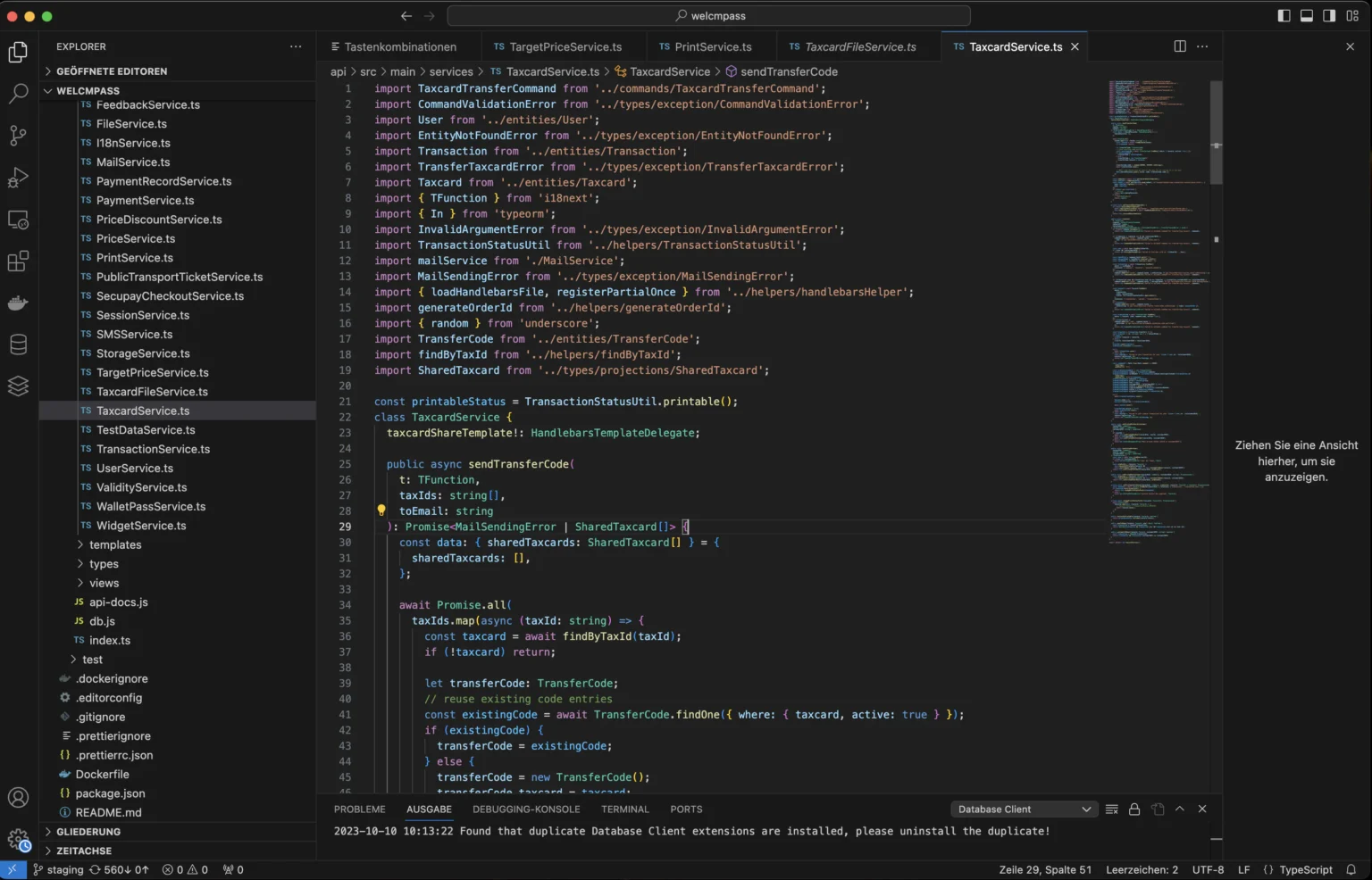 Softwareentwicklung im Code-Editor